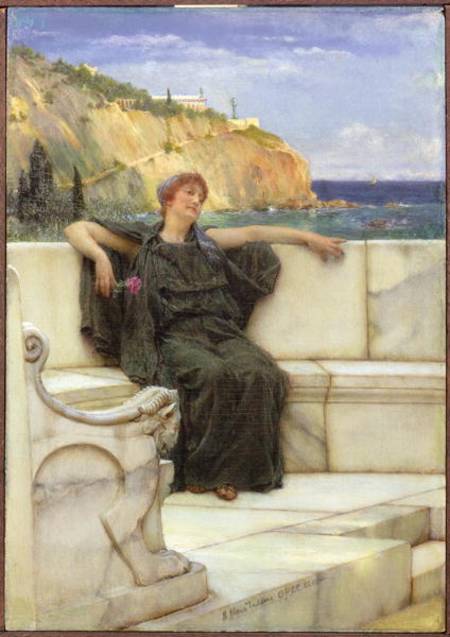 Daydreaming von Sir Lawrence Alma-Tadema