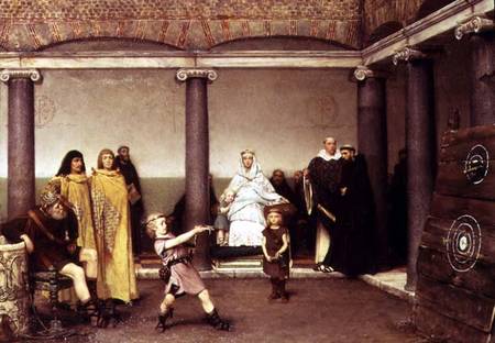 The Education of the Children of Clovis von Sir Lawrence Alma-Tadema