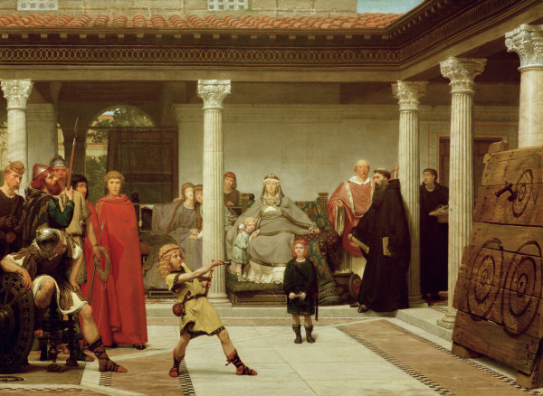 Erziehung der Söhne Chlodwigs von Sir Lawrence Alma-Tadema