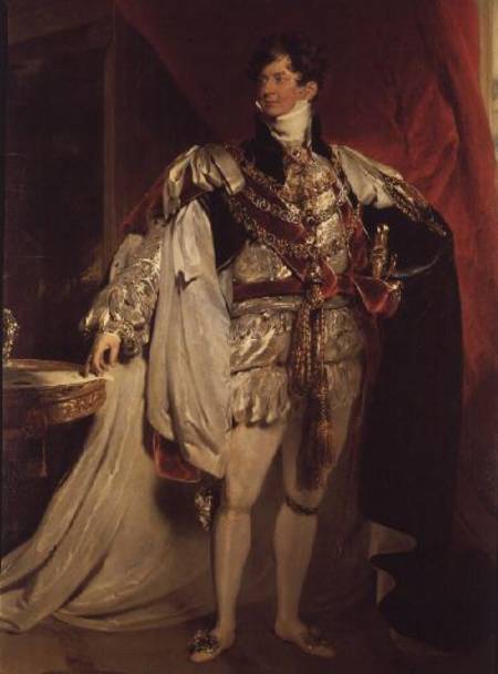 The Prince Regent, later George IV (1762-1830) in his Garter Robes von Sir Thomas Lawrence