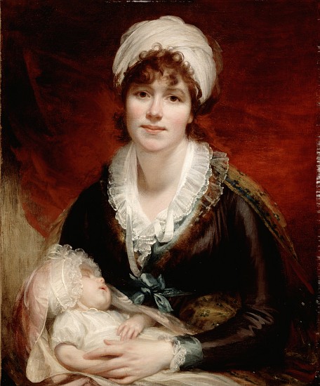 Lady Beechey and her Baby von Sir William Beechey