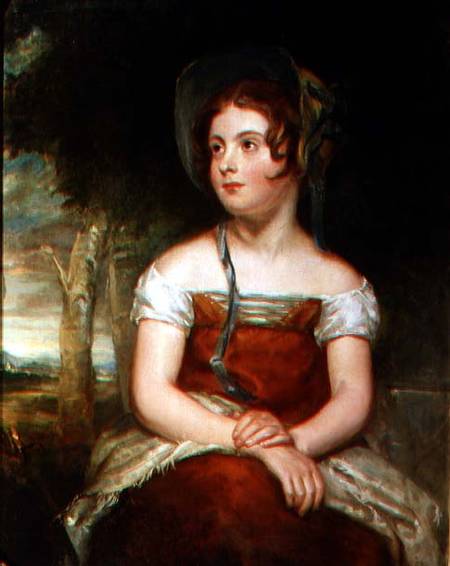 Portrait of a girl, possibly the artist's daughter von Sir William Beechey