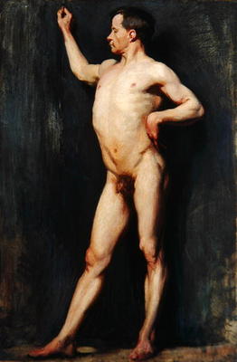 Male Figure Standing, 1899 (oil on canvas) von Sir William Orpen