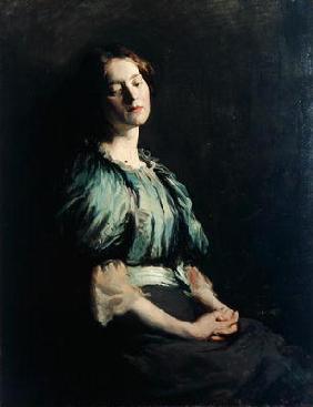 Portrait of a Girl Wearing a Green Dress, 1899 (oil on canvas) 1467