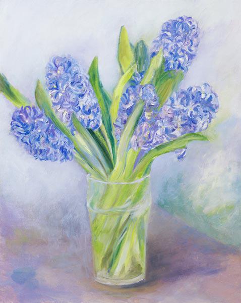 Hyacinths (oil on canvas) 