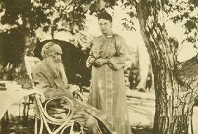 Lew Tolstoi und Sofia Andrejewna in Haspra auf der Krim 1902