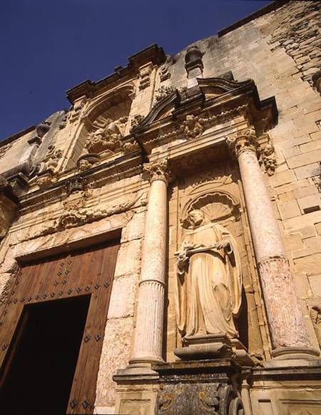 Detail from the church facade (photo) von Spanish School