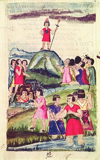 Illustration of Manco Capac, from ''Historia y Genealogia Real de los Reyes Incas del Peru, de sus h von Spanish School