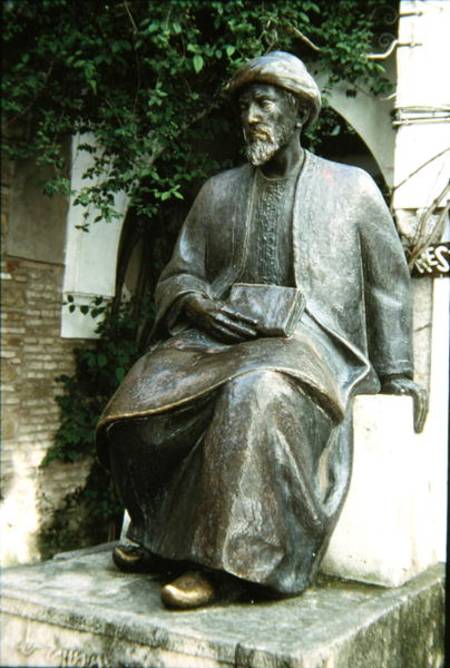 Statue of Moses Maimonides (1135-1204) (stone) von Spanish School