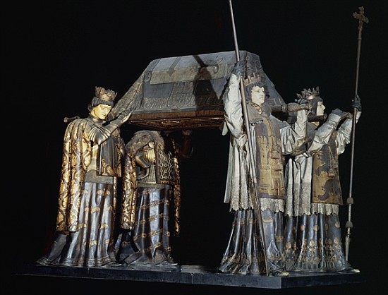 The tomb of Christopher Columbus (carved wood) von Spanish School