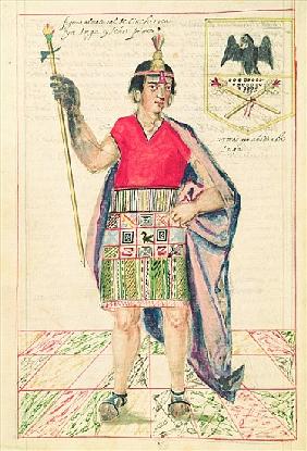 Illustration of Cincheroca, from ''Historia y Genealogia Real de los Reyes Incas del Peru, de sus he