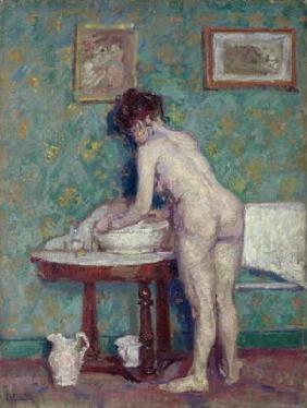Interior with Nude (oil on canvas) 1852