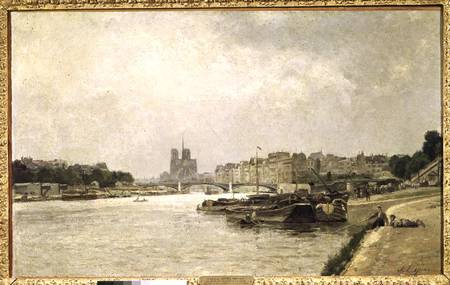 The Seine from the Quai de la Rapee von Stanislas Lépine
