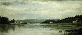 On the banks of the Seine at Saint-Cloud c.1880