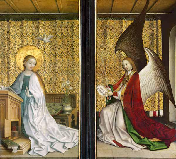 Dreikönigsaltar im Dom zu Köln Verkündigung Mariae