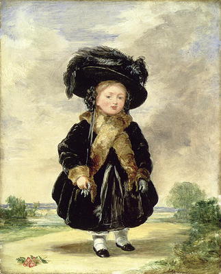 Queen Victoria, aged Four, 1823 (panel) (also see 267656) von Stephan Poyntz Denning