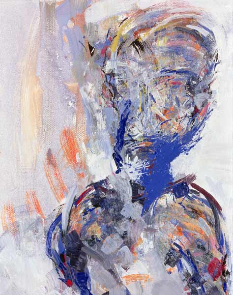 David Bowie, right hand panel of Diptych, 2000 (oil on canvas) (see 181145)  von Stephen  Finer