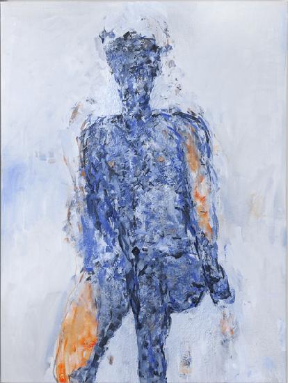 Duncan Hume dancing aged 38 (left panel of diptych) 2011