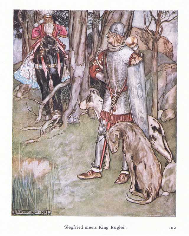 Siegfried trifft König Euglein von Stephen Reid
