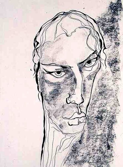 Donna Dee, 1998 (ink and pencil on paper)  von Stevie  Taylor