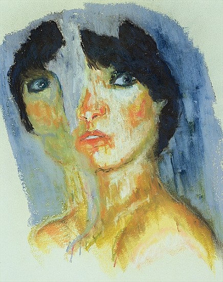 Splitting (pastel and oil pastel on paper)  von Stevie  Taylor