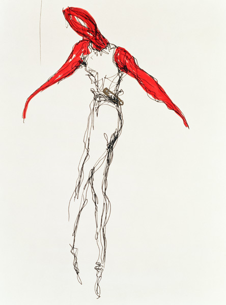 The Dancer, 1997 (ink on paper)  von Stevie  Taylor