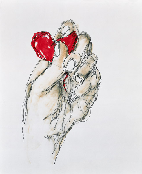 ''You Gave Me Your Heart'', 1996 (ink on paper)  von Stevie  Taylor