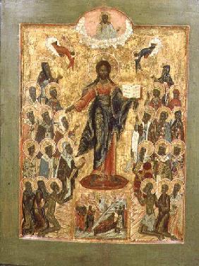 Christ the King, Central Russian icon 17th centu