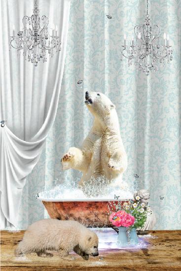 Eisbären und Blasen