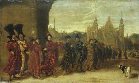 Die Gesandtschaft des Zaren von Moskowien in Den Haag am 4. November 1631