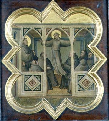 Apparition of St. Francis to his Followers (tempera on panel) von Taddeo Gaddi