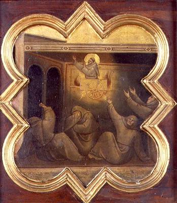 The Apparition of St. Francis in the Chariot of Fire (tempera on panel) von Taddeo Gaddi