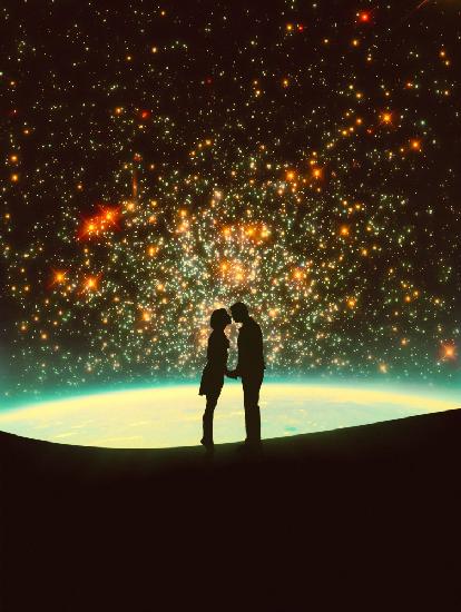 Ein kosmischer Kuss