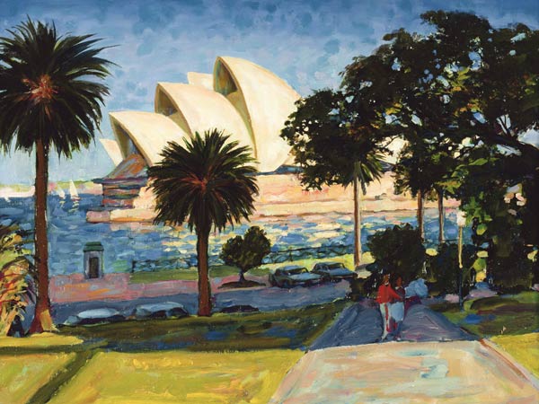 Sydney Opera House, PM, 1990 (oil on canvas)  von Ted  Blackall