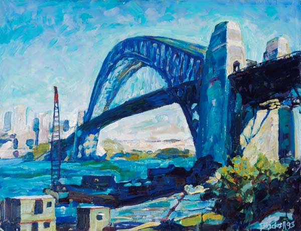 Sydney Harbour Bridge, 1995 (oil on canvas)  von Ted  Blackall