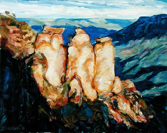 The Three Sisters, 1995 (oil on canvas)  von Ted  Blackall
