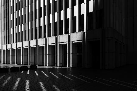 Licht und Schatten des Gebäudes