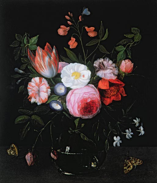 Spring Flowers in a glass vase von the Elder Kessel