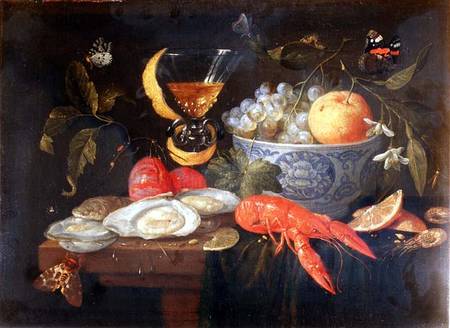 Still Life with Fruit and Shell Fish von the Elder Kessel