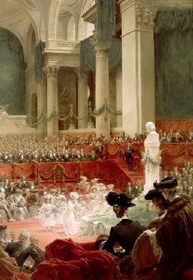 Feier anlässlich des 100-jährigen Jubiläums von Victor Hugo im Panthéon in Anwesenheit des Präsident 1904