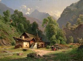 Blacksmith's House in a Valley 1857