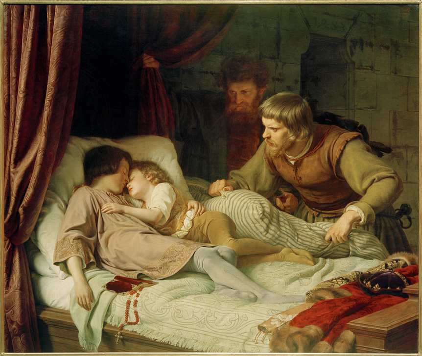 Die Ermordung der Söhne Eduards IV."– von Theodor Hildebrandt