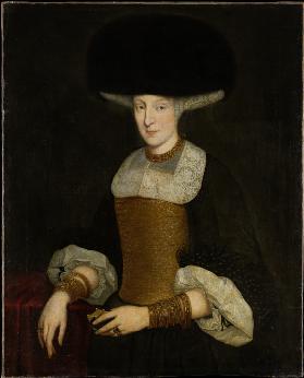 Bildnis einer jungen Frau in reicher Tracht
