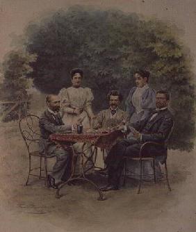 A card game of Tarrock with Johann Strauss in Bad Ischl 1898