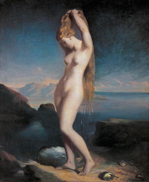 Die aus dem Meer gestiegene Venus. von Théodore Chassériau