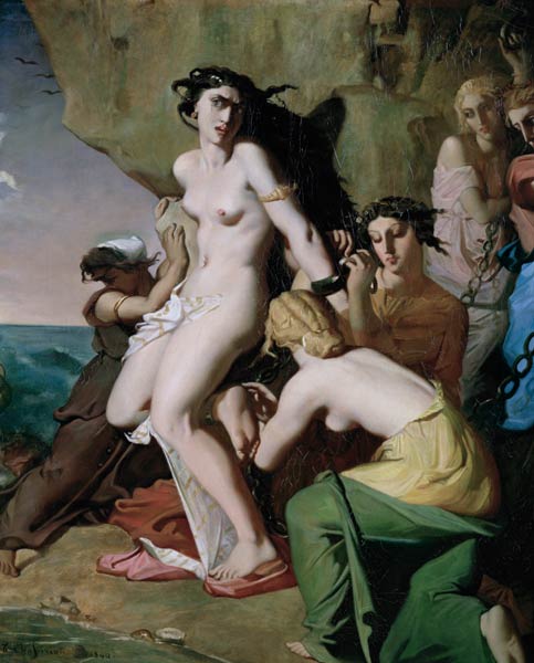 Andromeda Tied to the Rock by the Nereids von Théodore Chassériau