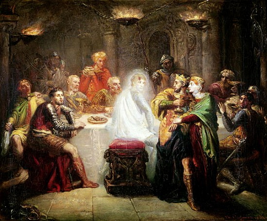 The Ghost of Banquo von Théodore Chassériau