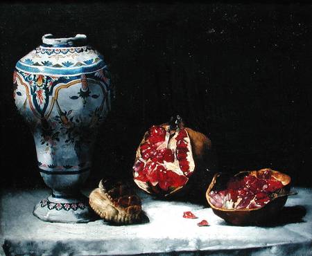 Still Life with a Pomegranate von Théodule-Augustin Ribot