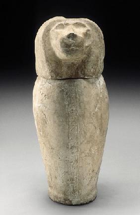 Canopic Jar with Cynocephalous Head