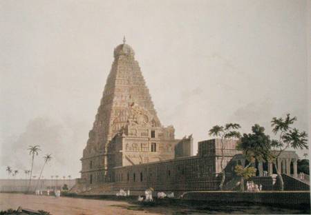 The Great Pagoda, Tanjore, plate XXIV from 'Oriental Scenery' von Thomas Daniell